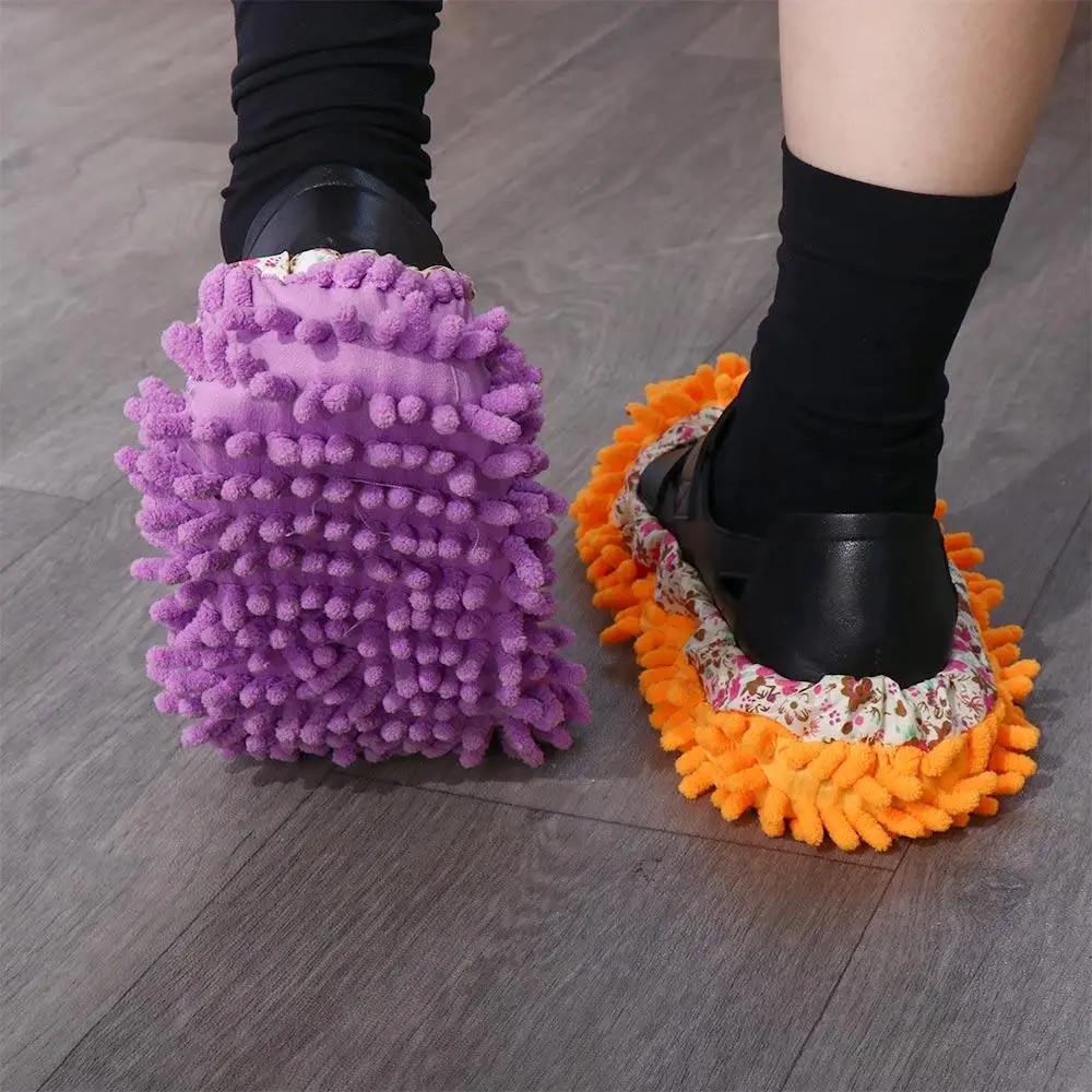 Multifunction Floor Dust Cleaning Slippers Shoes 1pcs Lazy Mopping Shoes Home Floor Cleaning Micro Fiber