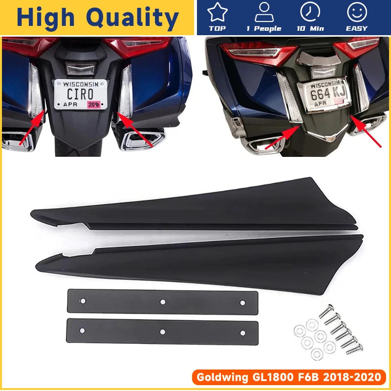 

For Honda Goldwing GL1800 GL 1800 F6B 2018 2019 2020 Motorcycle Black Rear Fender Filler Strips Rear fender baffle