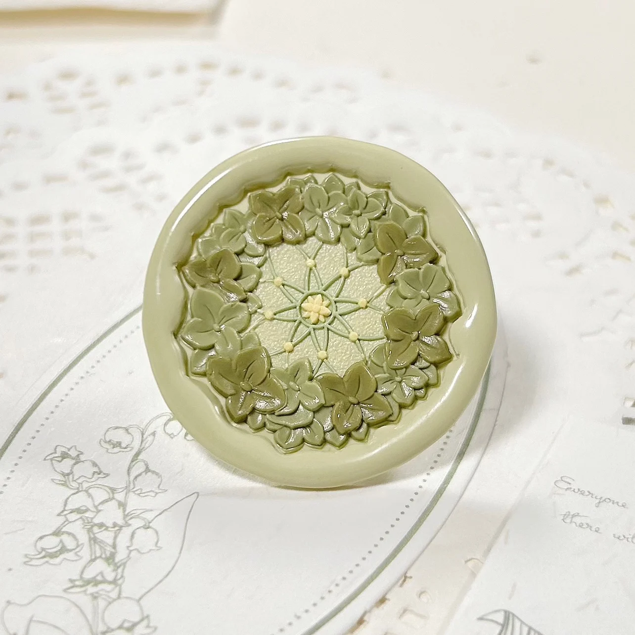 New Garland Wax Seal Stamp Special-Shaped Multi-Layer Relief Metal Seal Brass Head Toy Diy Envelope Wedding Invitation Supplies