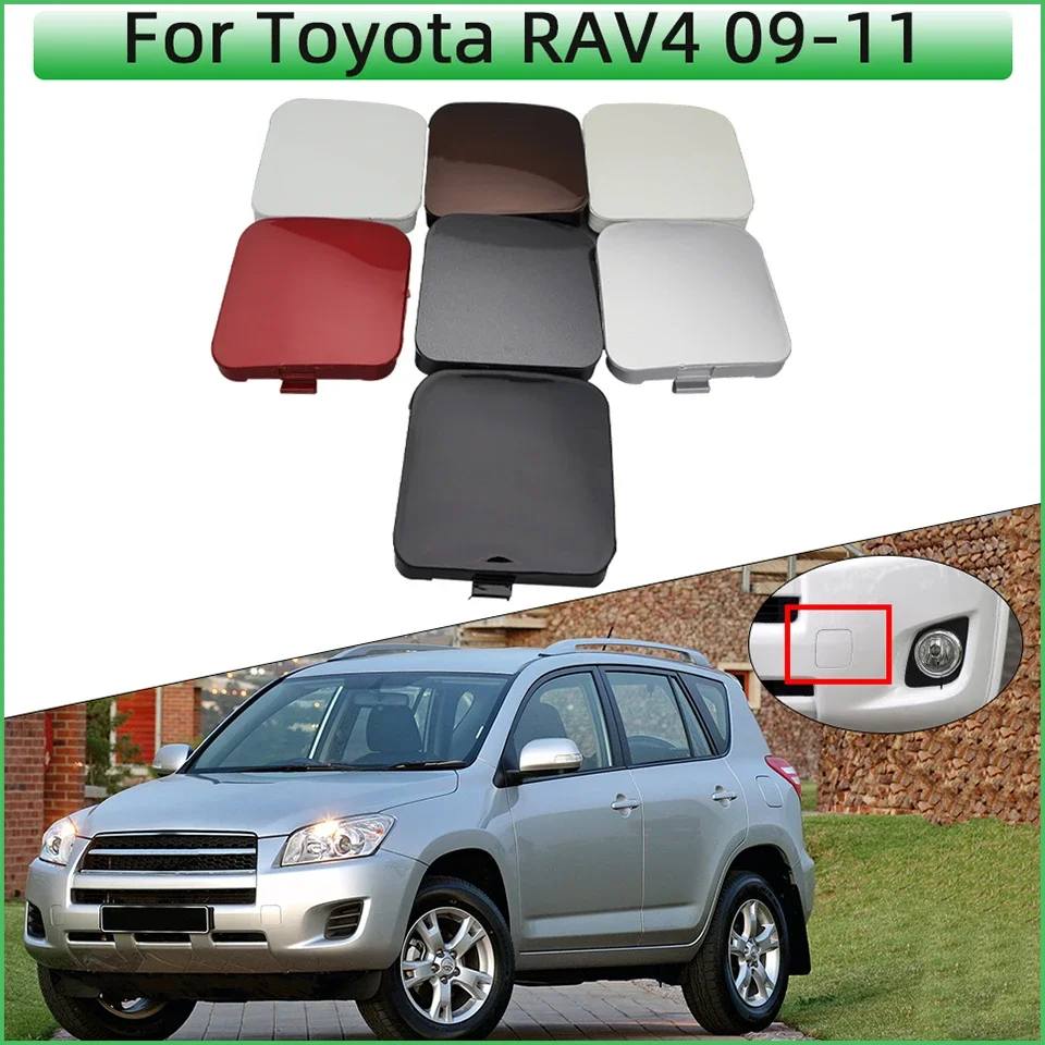 

Auto Front Bumper Towing Hook Eye Cover Cap For Toyota Rav4 RAV4 2009 2010 2011 Tow Hook Hauling Trailer Lid Garnish Left Right