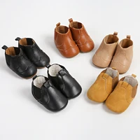 Baby Booties Vintage Anti-slip Sole Winter Warm Baby Boys Girls Shoes Snow Booties First Walkers Infant Shoes 3