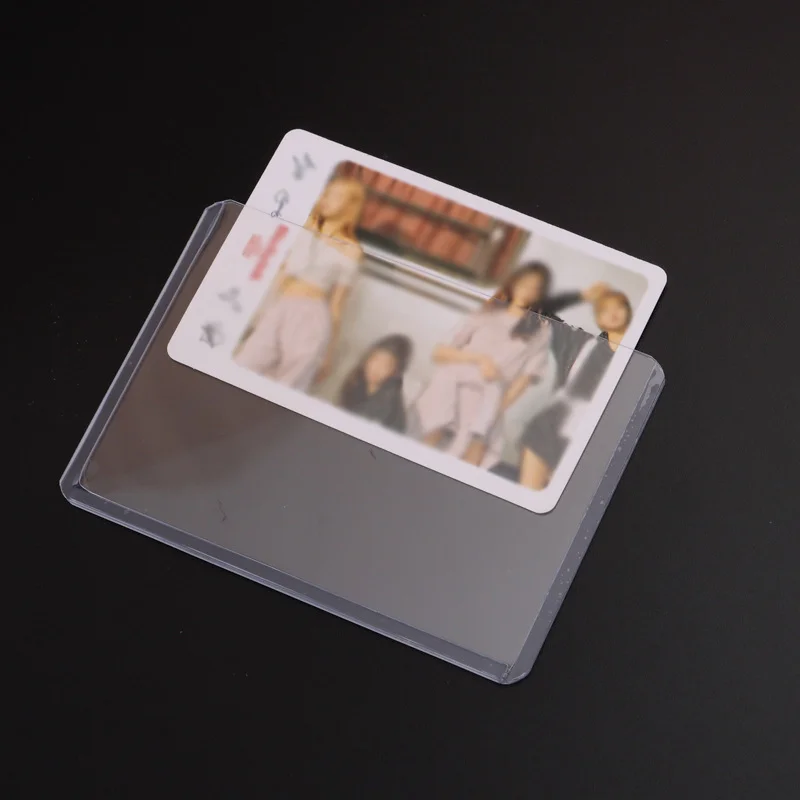 1-10pcs Clear Hard PVC Plastic Card Protectors Horizontal Version 3x4 Inch Football Baseball Sport Star Holder card protector