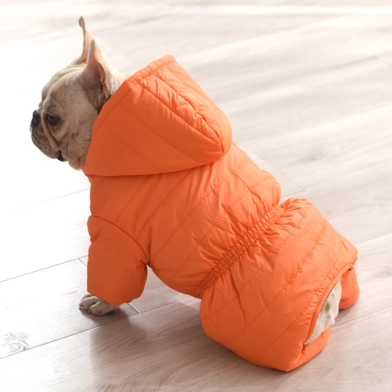FrenchBulldogClothingWinterPugDogClothesJumpsuitWarmDog