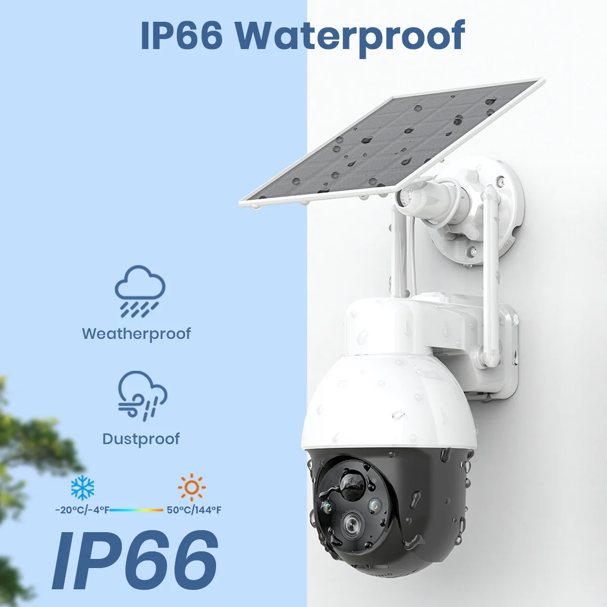 3MP PTZ Solar Security Camera 2