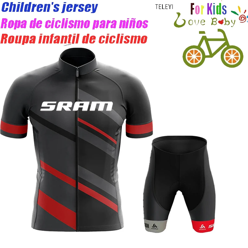 Sram Conjunto de ropa de Ciclismo niños y niñas, Conjunto de camiseta de Ciclismo de dibujos animados, Maillot de carretera, 2023| | AliExpress