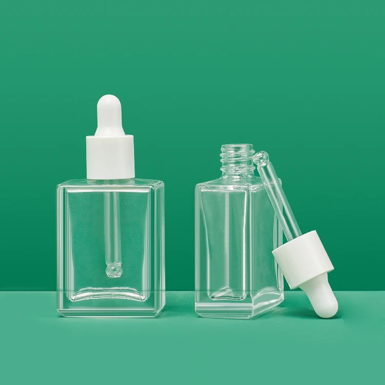 

Factory Direct Sale 15ml 0.5oz Skincare Cosmetic Transparent Glass Dropper Bottle for Serum Essential Oil