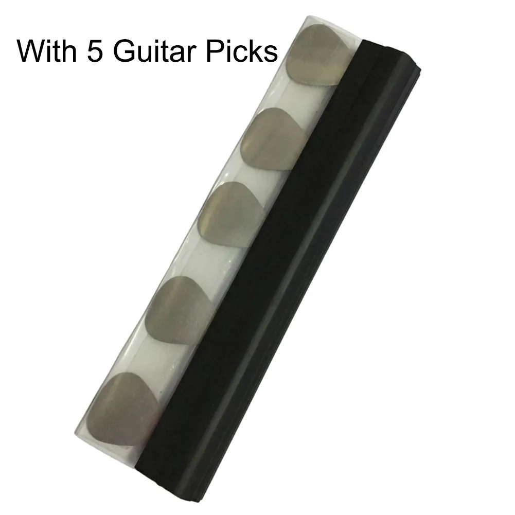 

Multifunctional Microphone Stand Guitar Picks Holder with 5 Picks in Various Colors for Live Streaming and Performances