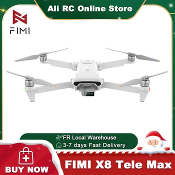 【FIMI】FIMI X8 Tele Max 4K Drone Beyond Vision Telecamera grandangolare e tele Zoom ibrido 30x 4K 60Fps Super Night GPS 48MP