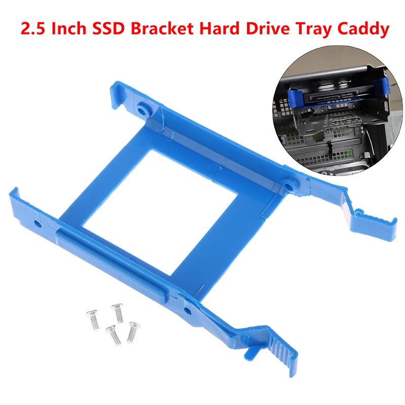 

1pc 2.5 Inch SSD Hard Drive Disk Rack Bracket HDD Tray Caddy W/Screw For Dell Optiplex 3070 5070 7070 MT Repair Part