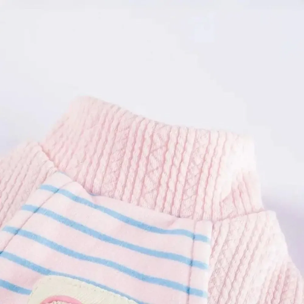 캐주얼 스타일 따뜻한 강아지 스트라이프 풀오버 부드럽고 편안한 D링이 있는 애완견 조끼 겨울용 강아지 이너웨어