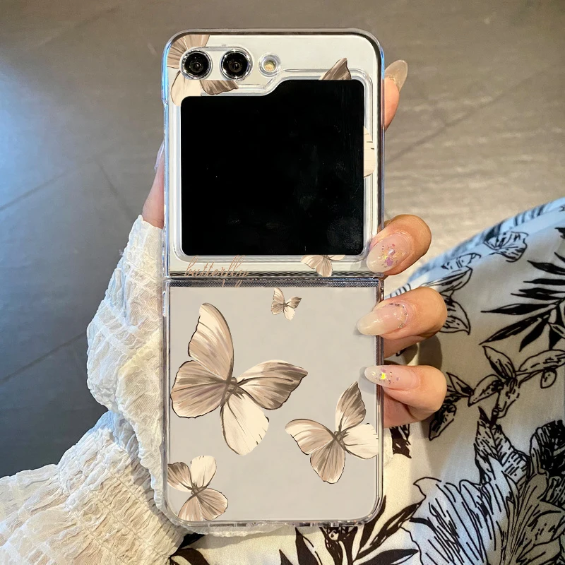 Transparente Handyhülle Mit Schmetterling Für Samsung Galaxy Z Flip_voghion.com