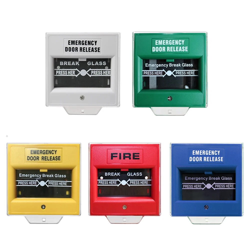 Fire Emergency Glass Release Exit Fire Alarm switch Door Release Urgent ...