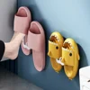 Self-adhesive Slipper Hooks Slippers Racks No-punch Wall Mounted Shoes Storage Rack Drying Hanger Bathroom Shoe Hook Accessories 3