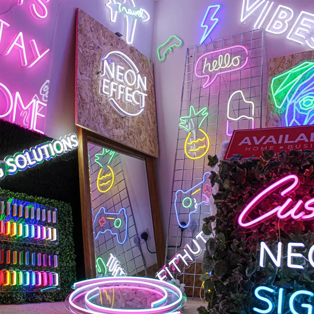 Private Neon Signs Dimmable LED Light for Family Birthday Bar Wedding Party Company Business Neon Sign Night Light