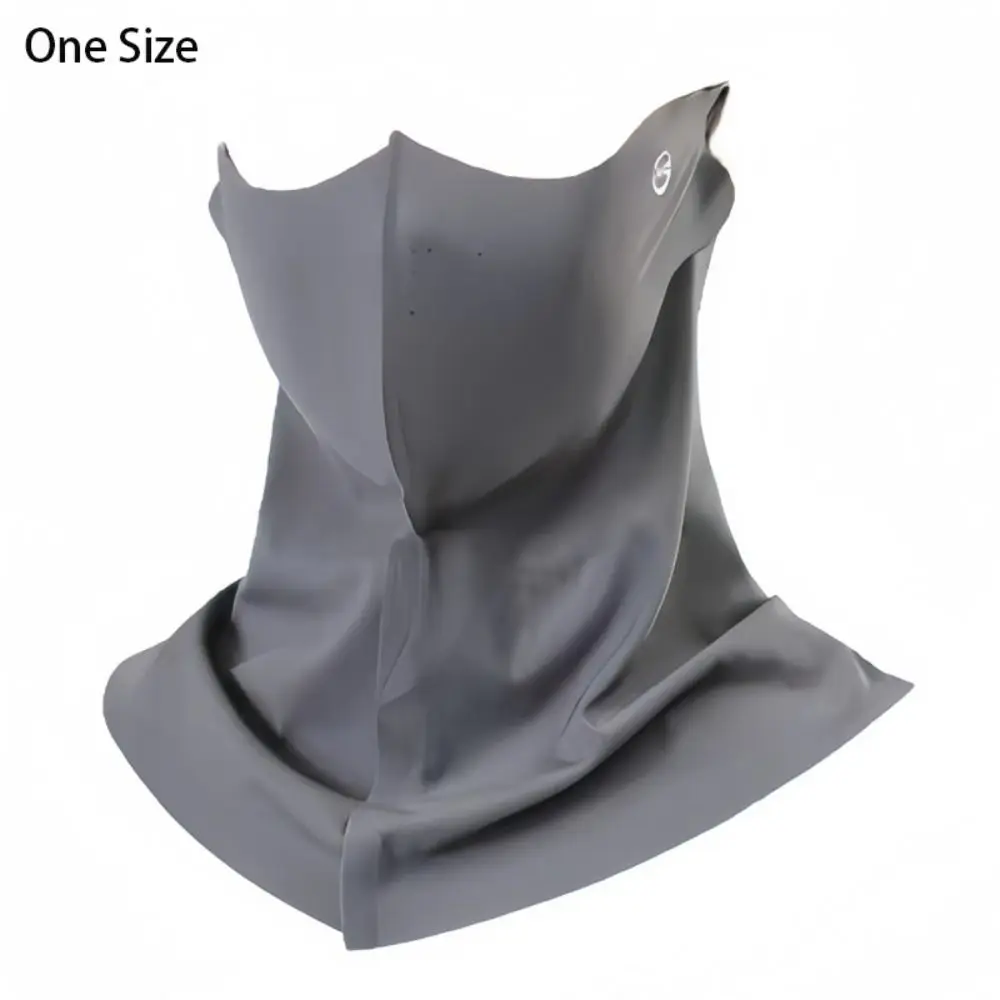 Cool Ice Silk Sun Protection Mask 3D Breathable Anti-UV Neck Scarf Neck Protection Sunscree Sunshade Face Mask Cycling