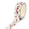 NEW 1PC 10M Decorative Cute Sunflowers Blue Floral Leaves Cherry Spring Masking Washi Tape Set Journaling Stationery 2