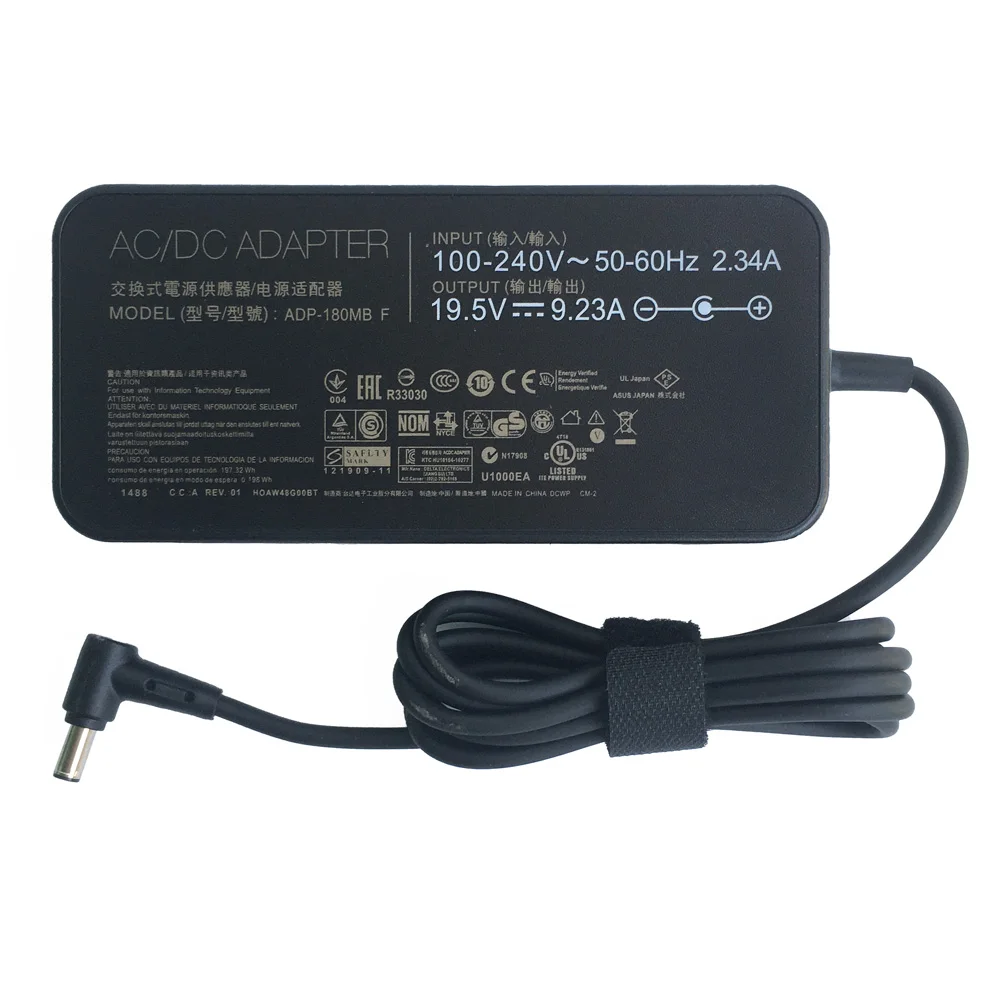  180W 19.5V 9.23A ADP-180TB H AC 어댑터 충전기 (Asus ROG Zephyrus GA502 G15 GA502IU G14 GA401IV 노트북용)