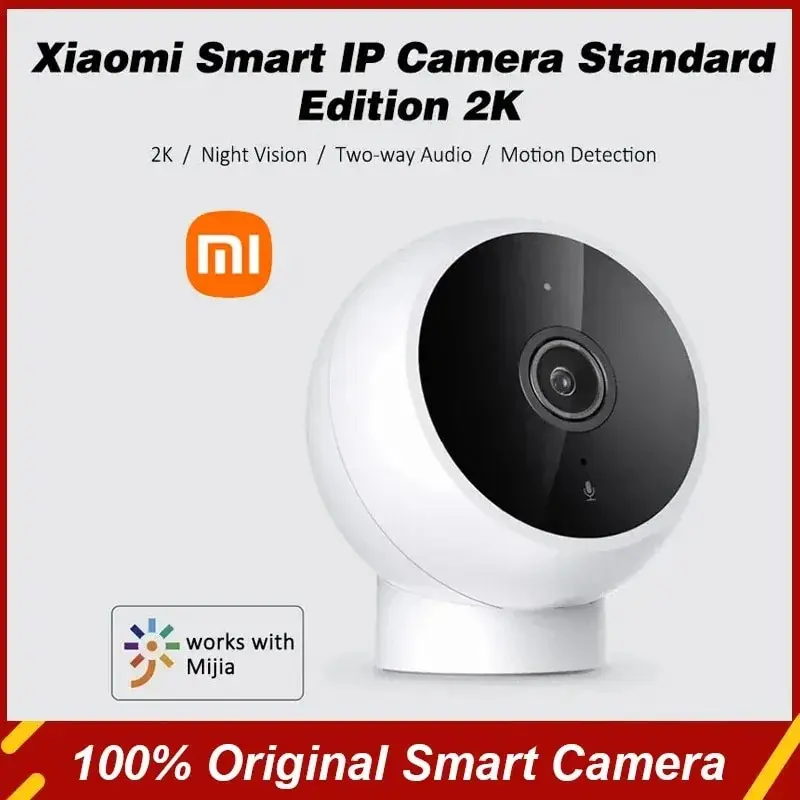 Умная IP-камера XIAOMI, стандартная версия, 2K HD, инфракрасное ночное видение, CCTV, голосовое переговорное устройство, ии сигнализация, магнитное основание, Wi-Fi, домашний Videcam