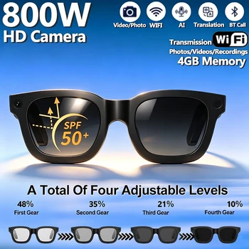 Nuovi Occhiali Smart 2026 da 8MP con Assistente Vocale AI, Riconoscimento Foto AI, IP65 e Funzione Interattiva Q&A - Occhiali Intelligenti