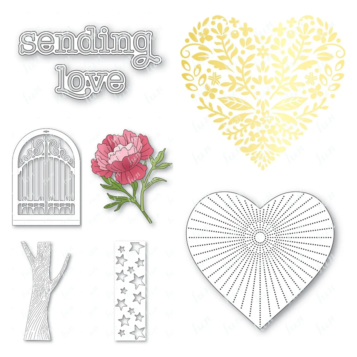 

Metal Cutting Dies Sets for DIY Craft Making Greeting Card Scrapbooking Decoration Sending Love Die Cuts Molds Embossed