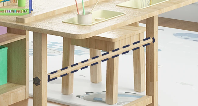 children's wooden study table and chairs wooden kids table and chair set tabletop with storage box