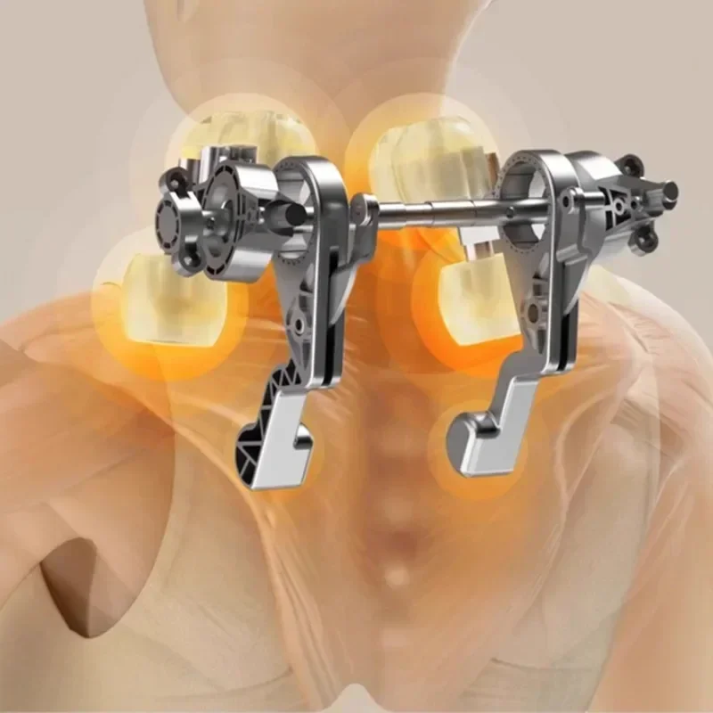 Neck Shoulder Massager Deep Tissue Shiatsu Back Massagers with Heat for Pain Relief Electric Kneading Squeeze Muscles Massage