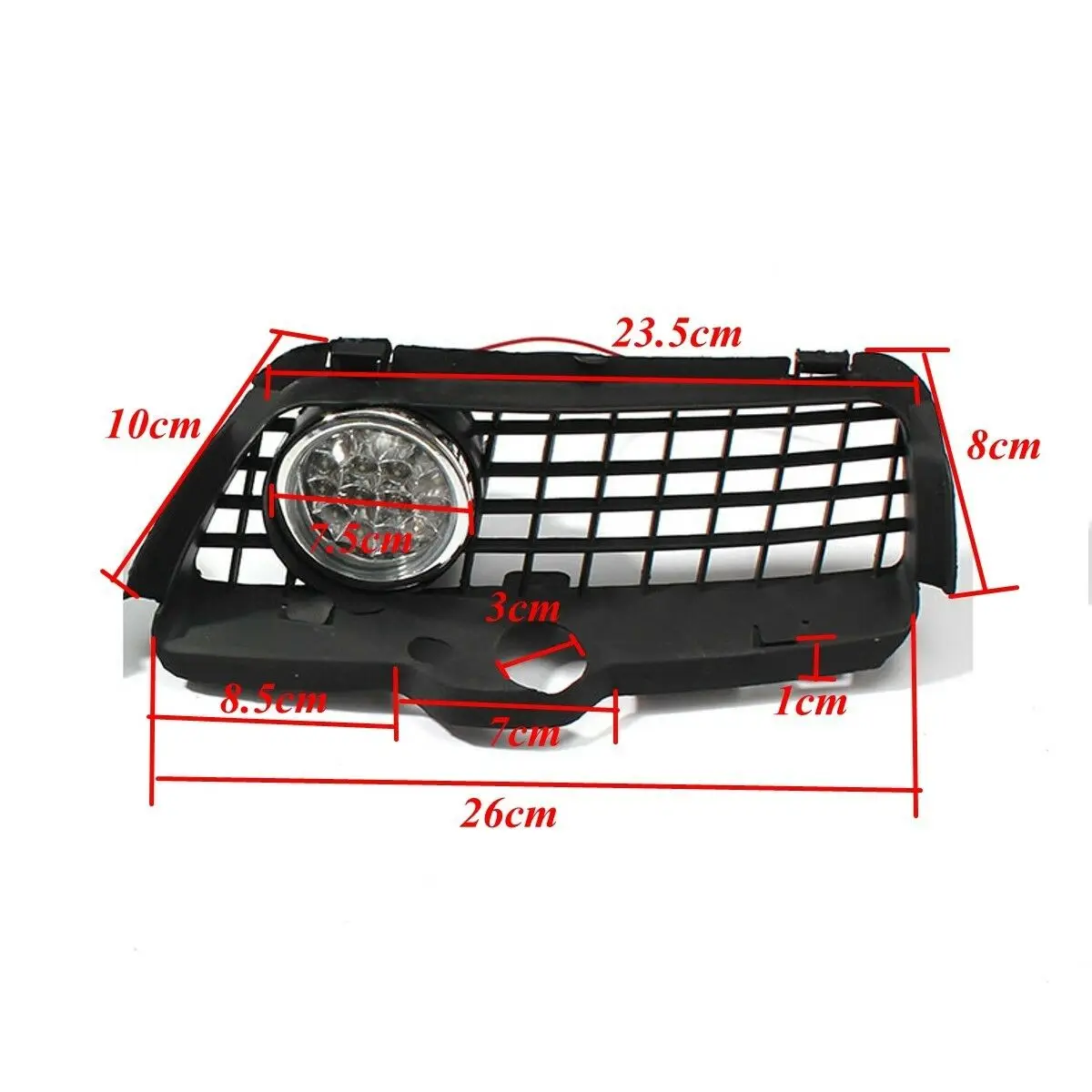 A82M-폭스바겐 MK3 골프 제타 1992-1998 프론트 범퍼 그릴 6000K 화이트 LED DRL 주행 안개등 자동차 액세서리