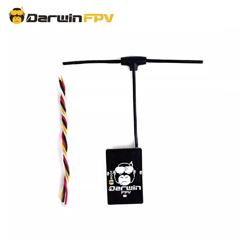 Récepteur ELRS 2.4G DarwinFPV Cement IP67 étanche 100mW avec connecteurs et câbles, prêt pour installation