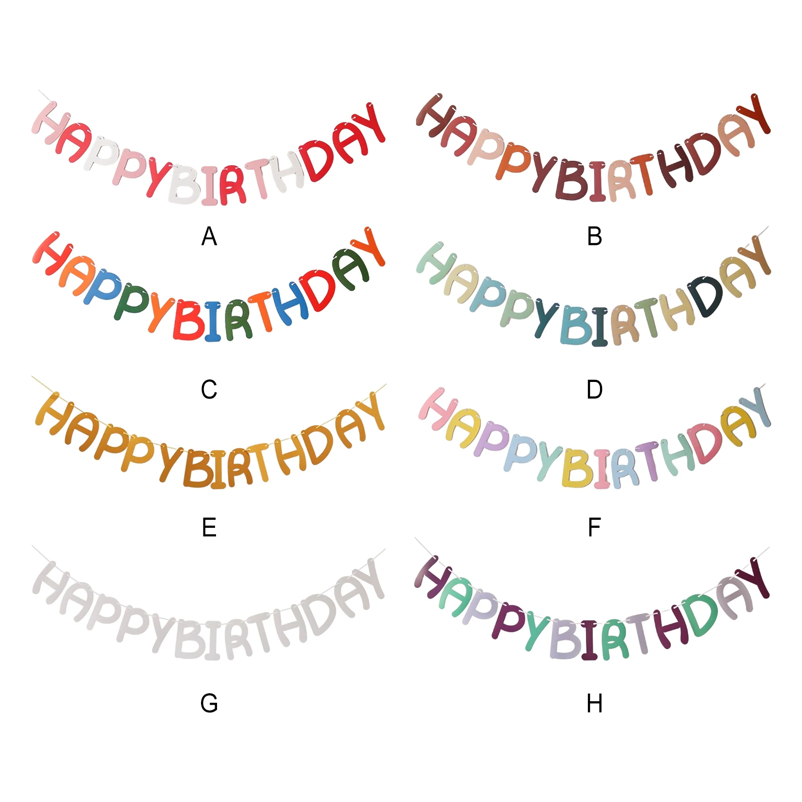 Carte en papier rose pour décoration de fête d'anniversaire, bannière de joyeux anniversaire, ensemble de 1 pièce de 14 et 7 pieds
