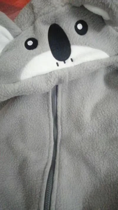 Kawaii Koala Ears Plysch Tjock Varm Hoodies