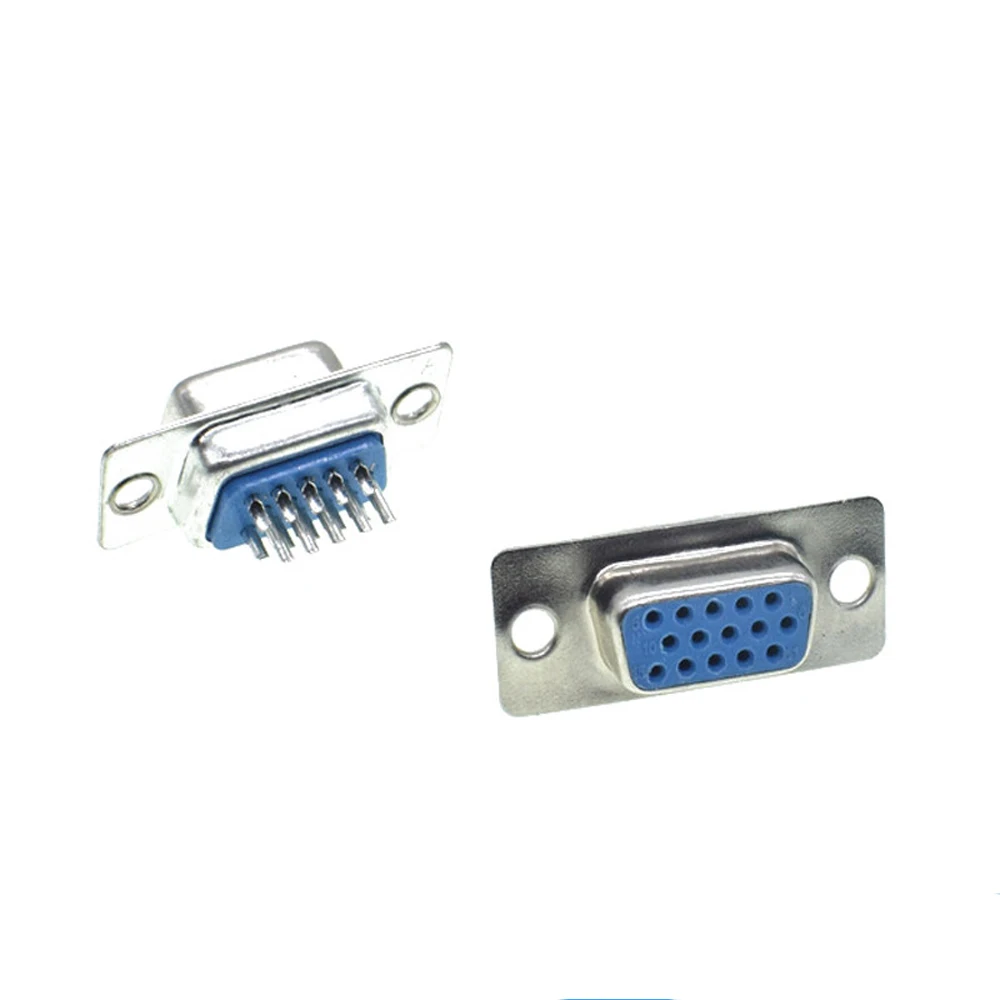 10 Pz Hdb15 Maschio Femmina Connettore Porta Seriale D-Sub Saldato Tipo Di Cavo Presa Porta Seriale Spina Porta Seriale Vga Tipo D Db15