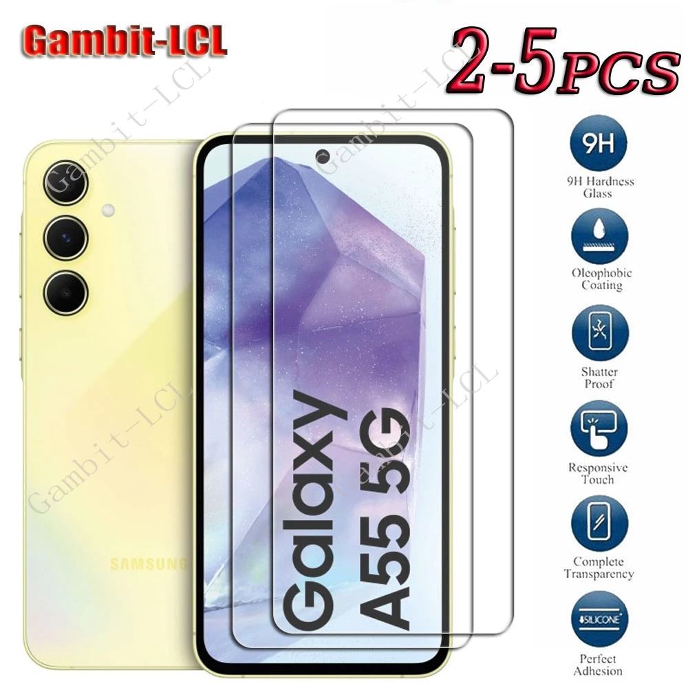 

9H HD Original Tempered Glass For Samsung Galaxy A35 5G 6.64" GalaxyA35 A55 A 55 Screen Protection Protector Cover Film Cover