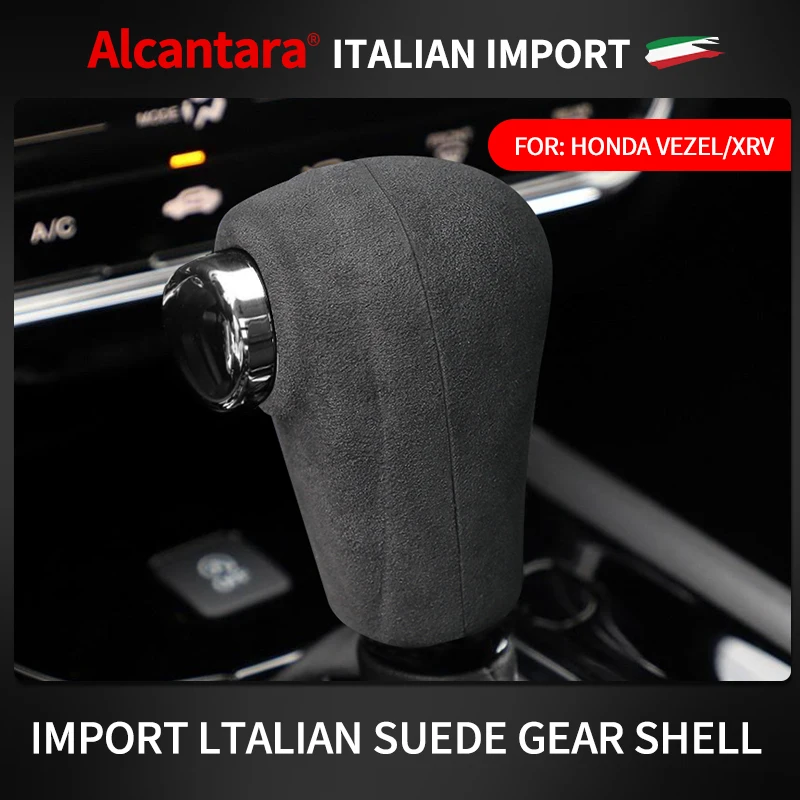 GenuineAlcantaraSuedeCarGearShiftKnobCoverLeverStickHandle