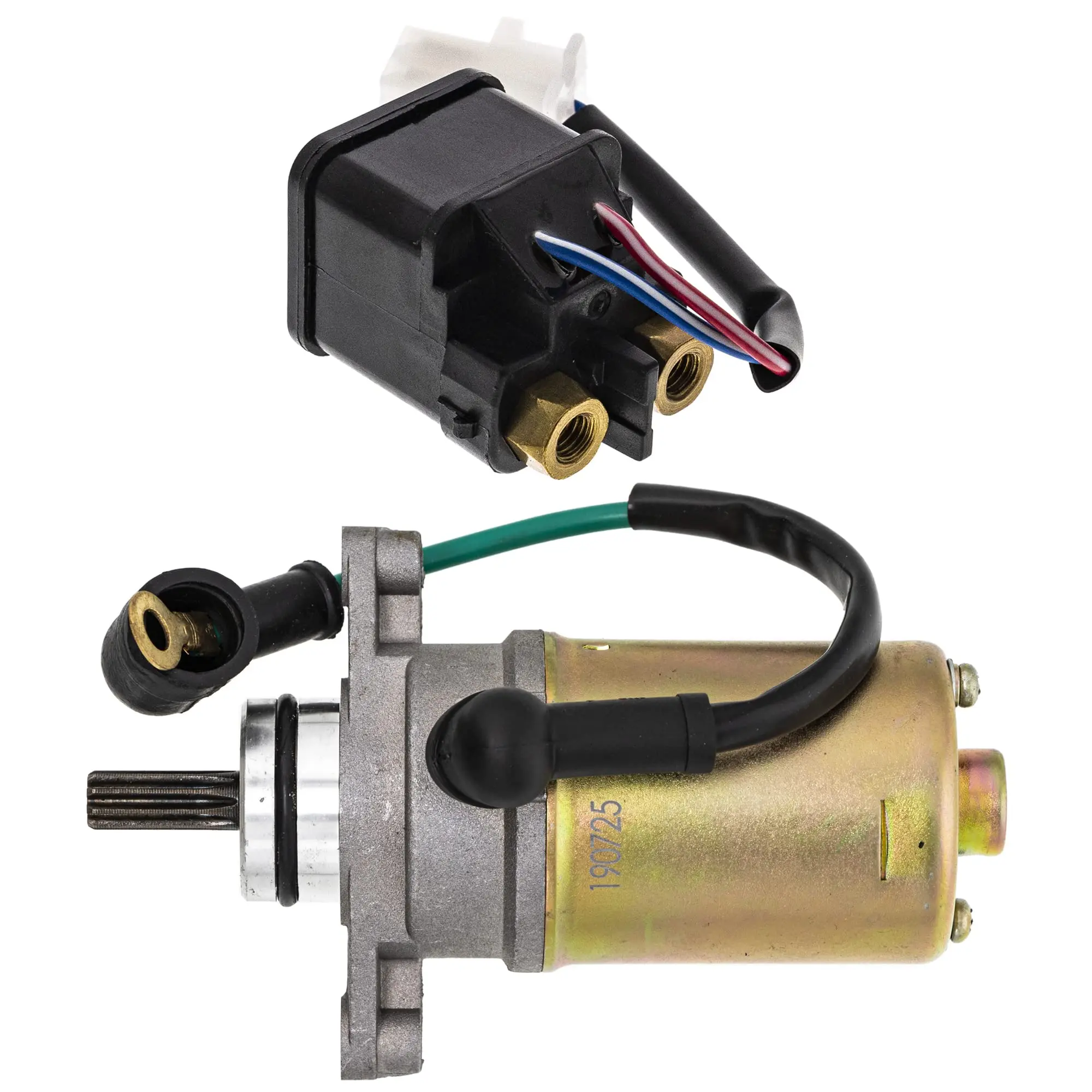 Kit Solenoide Motorino Di Avviamento Per Yamaha Grizzly Raptor 50 Grizzly 80 Muslimatexatv