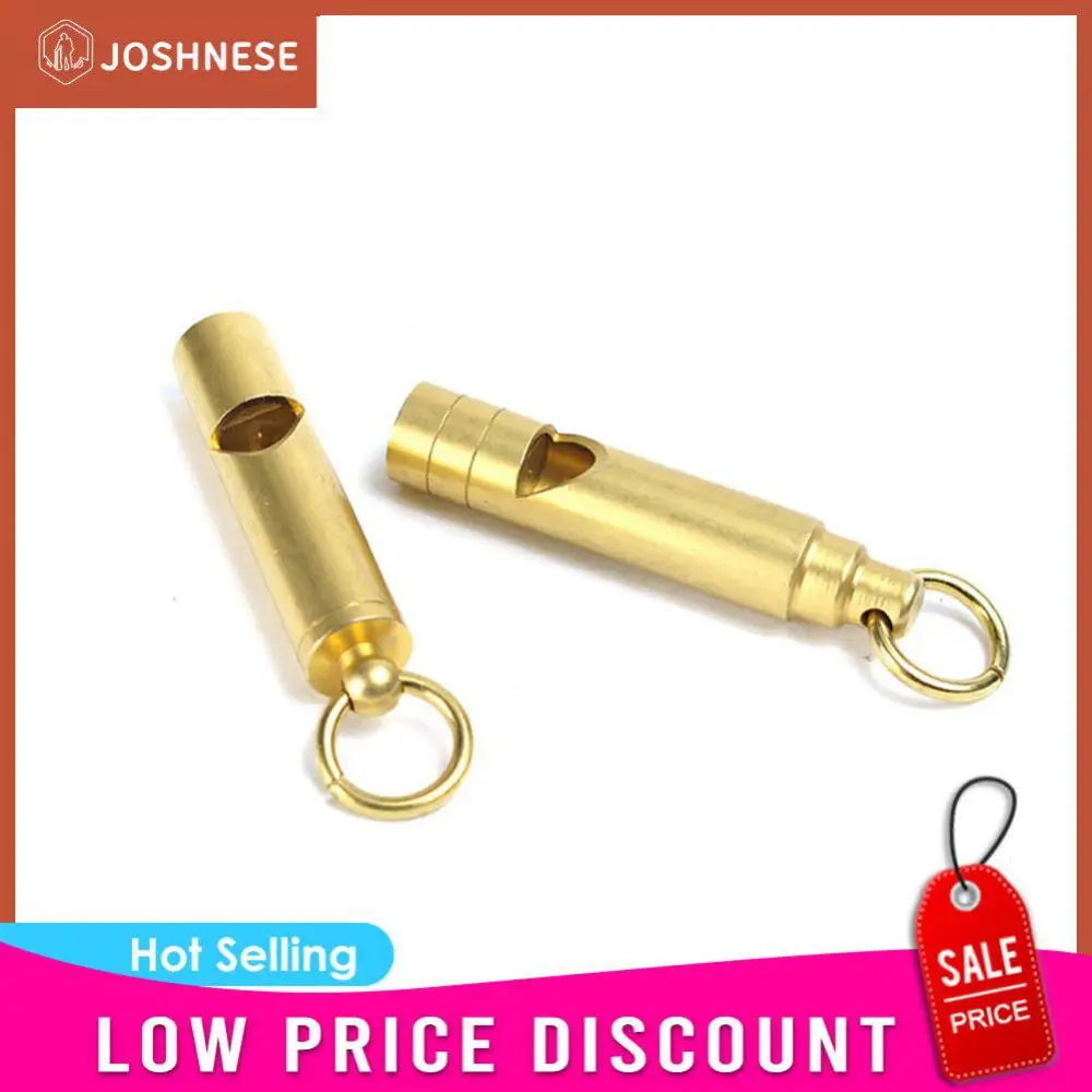 

Vintage Brass Whistle Outdoor Survival Equipment Army Training Pets Dogs Retro Referee Outdoor Safety Hiking Camping EDC Tool