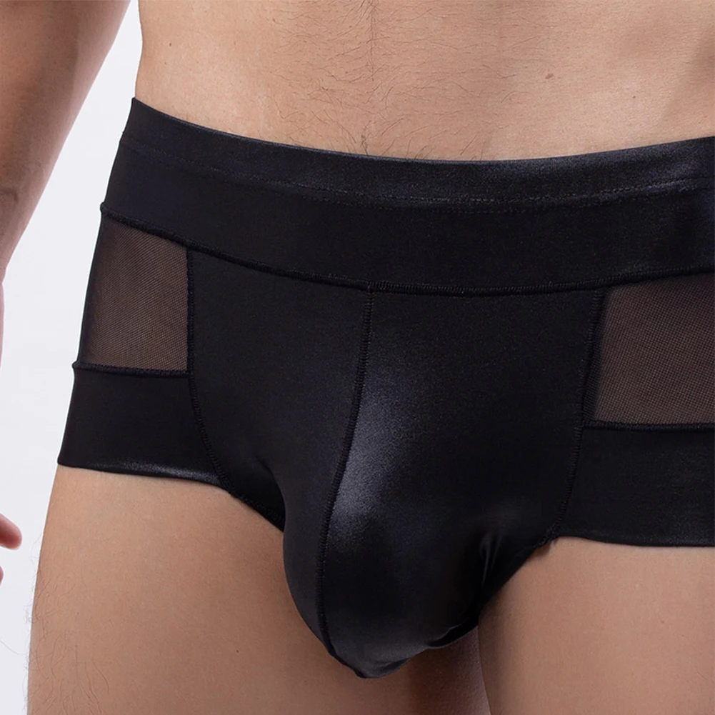 

Elastic Male Panties Pouch Scrotum See-through Sexy Shorts Trunks Underwear Boxer Breathable Briefs Convex 2023