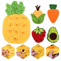 Snuffle Mat for Dogs Fruit Vegetable Series Feeding Mat Interactive Dog Sniffing Foraging Mat for Encouraging Natural Foraging 1