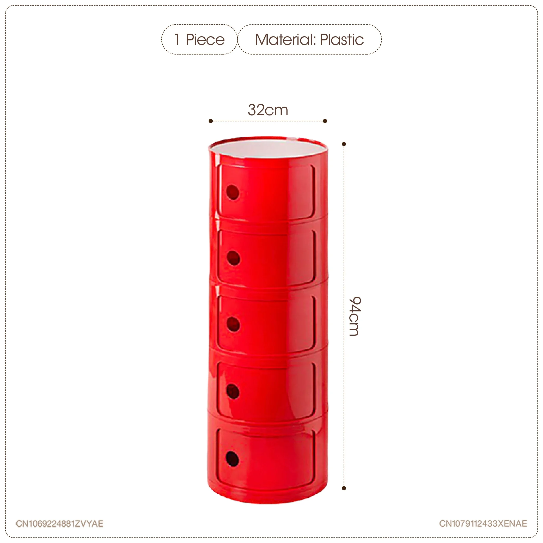 5 Layer Red
