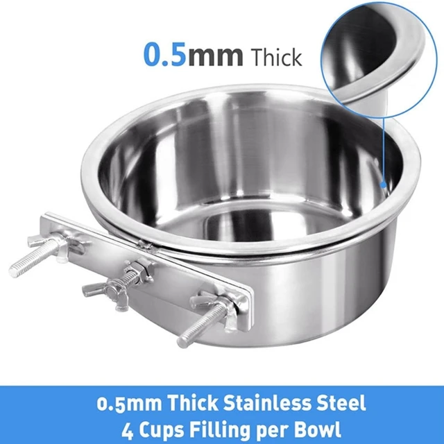 Hanging Water Dispenser Food Bowl Cage Mount for Dog Cat Pet Supplies Detachable Hanging Water Bowl Y5GB 2