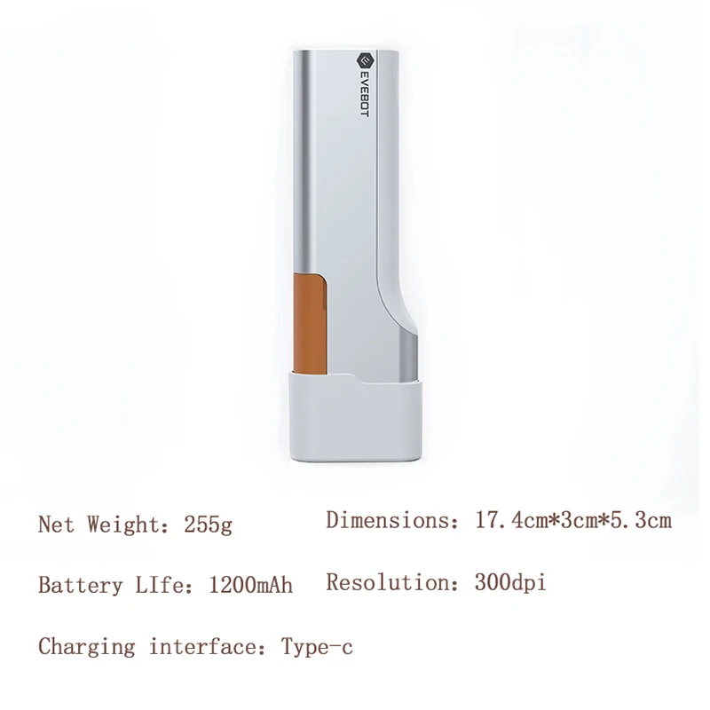 EVEBOT プリントペン 食品専用ハンドヘルドプリンター パン コーヒー