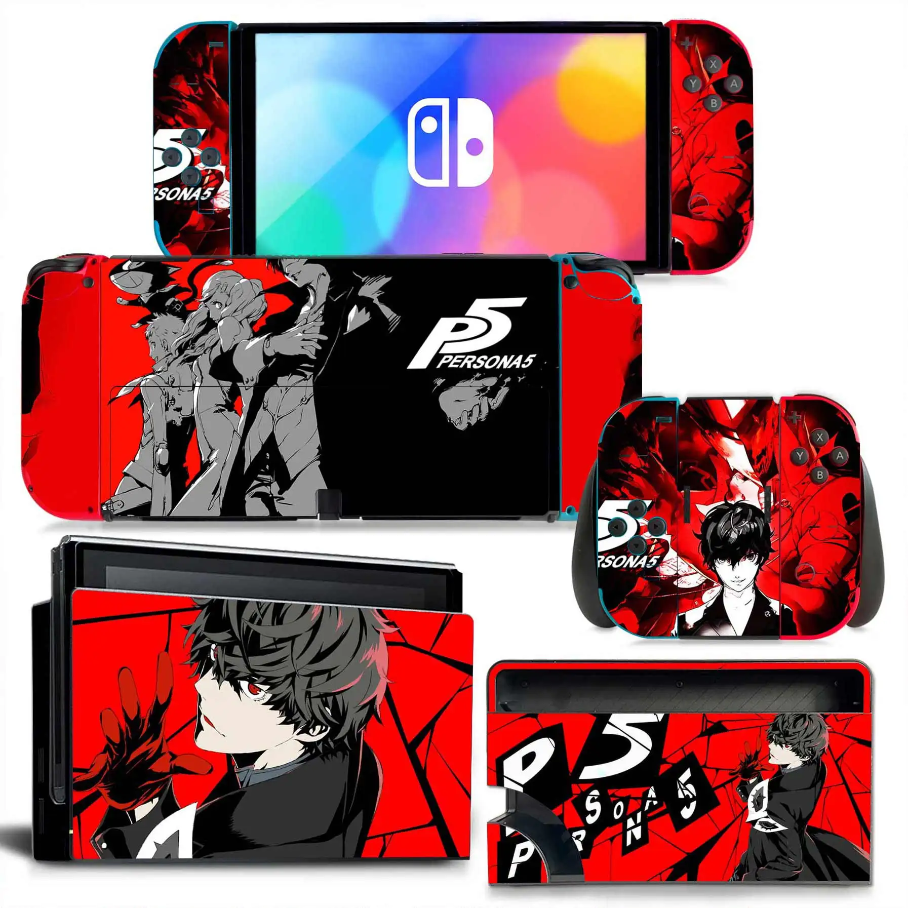 1833 Persona5 Switch Oled Skin Sticker Cover para Switch Oled Console 1833-persona5-switch-oled-skin-sticker-cover-para-switch-oled-console