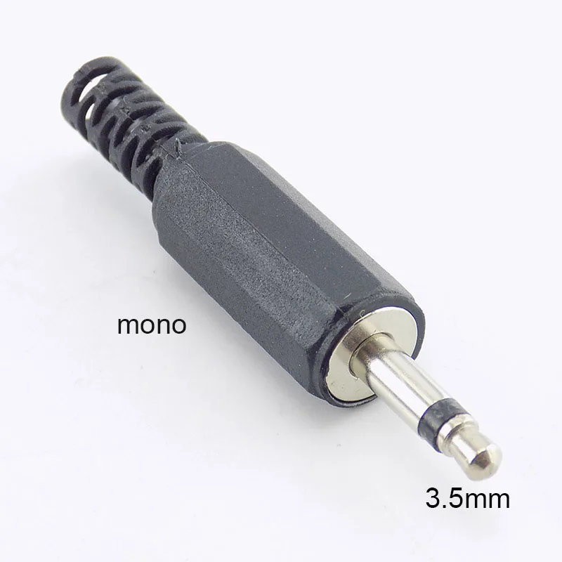 5/10pcs 3.5mm 2/3 Pole mono Audio Connectors Jack Plug Headphone Male Adapter 3.5mm jack plug 3.5 Male Plug Wire Terminals H10