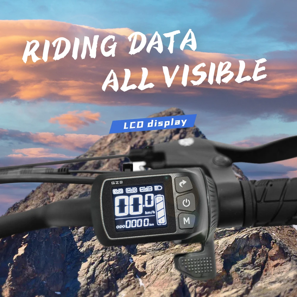 Kunray Display GZ3 mit Daumenanzeige Ebike Scooter Controller für Motor 24V-48V 350W E-Bike Teile Zubehör – Detail 15