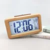 Wooden Alarm Clock Sensor Digital Backlight Time Display Electronic Clocks for Household Bedroom Ornaments 5