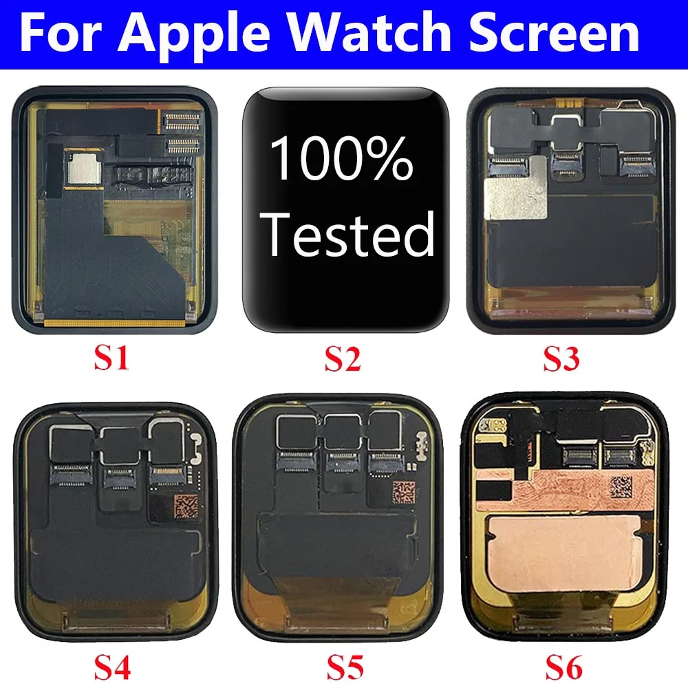 

For Apple Watch S1/2/3/4/5/6/7/8 LCD Display Touch Screen Digitizer Pantalla Replacement For Apple Watch LCD 38MM 40MM 44MM LCD