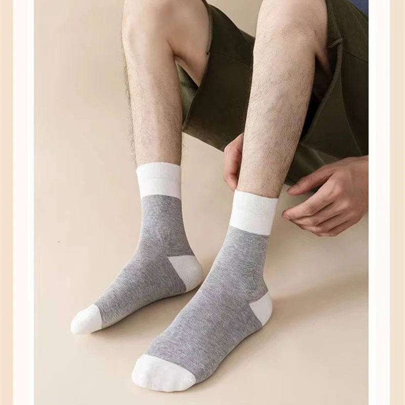 5Pairs Fashion Autumn Winter Warm Man Socks Comfortable Cotton Socks