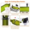 Glass Bottle Cutter, Upgraded Curve Glass Cutting Tools For Round, Square Bottles And Bottlenecks, DIY Craft Kit 3