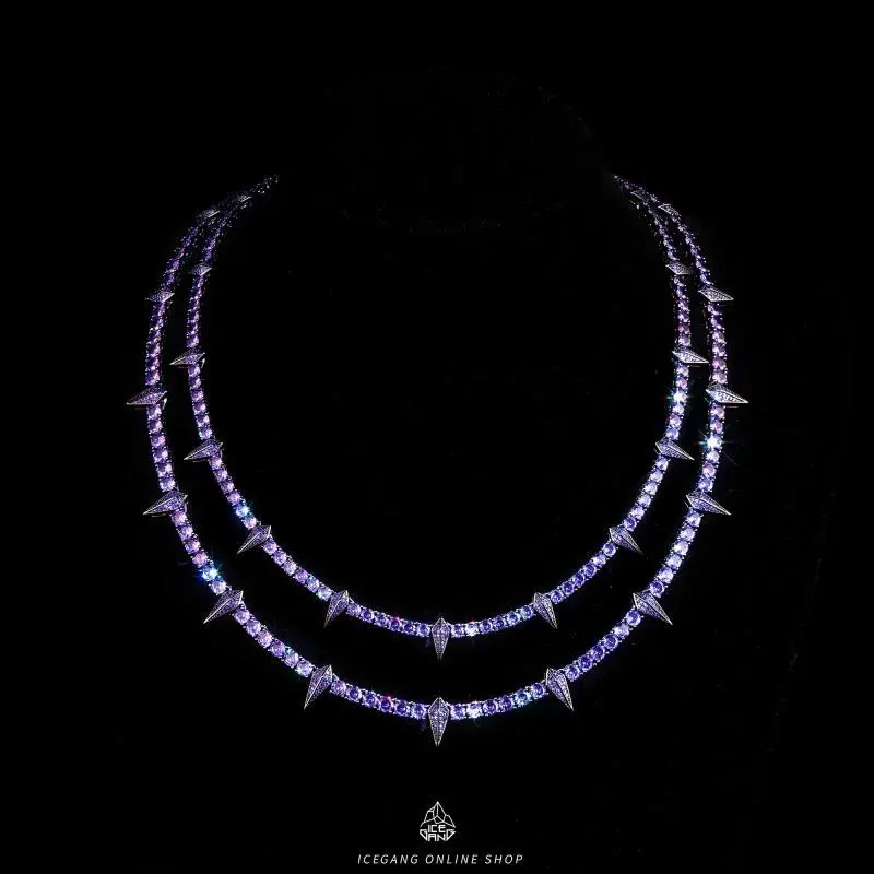 【BLACKPURPLE】23FW★ Luminary Full Accento Necklace NIER:AUTOMATA SILVER NECKLACE - BLACK BOX | SQUARE ENIX Store