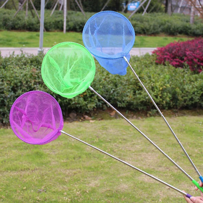 DWTECH Lot 5 Filets Télescopiques Enfants - 36,5 à 94,8cm - Pour Pêche, Insectes, Plage