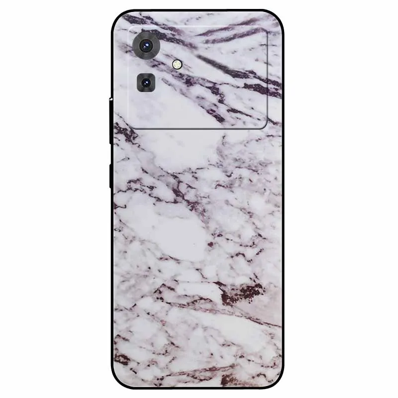 Floral Marble Silicone TPU Soft Phone Case with Cool Print Design
